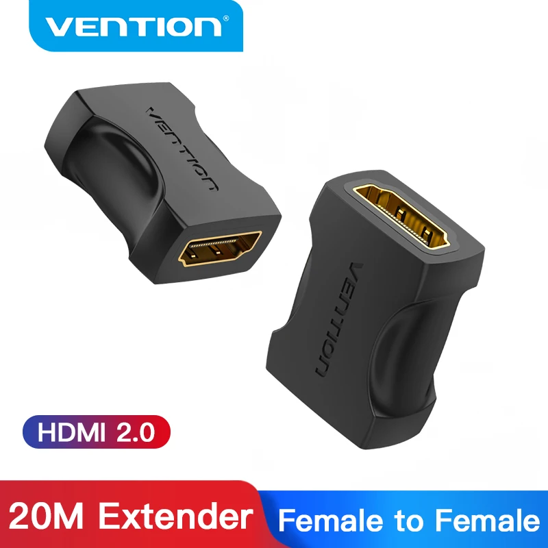 Vention Hdmi Extender 4K Hdmi 2.0 Connettore Femmina A Femmina Adattatore Prolunga Cavo Accoppiatore Per Ps4/3 Tv Switch Extender Hdmi