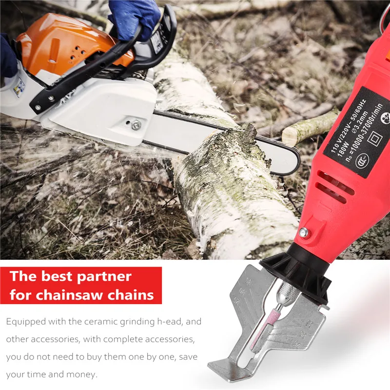 

Professional Electric Chainsaw Sharpening Set For Most of Chainsaw Chains Mill Die Grinder Fast Grinding Tool Set