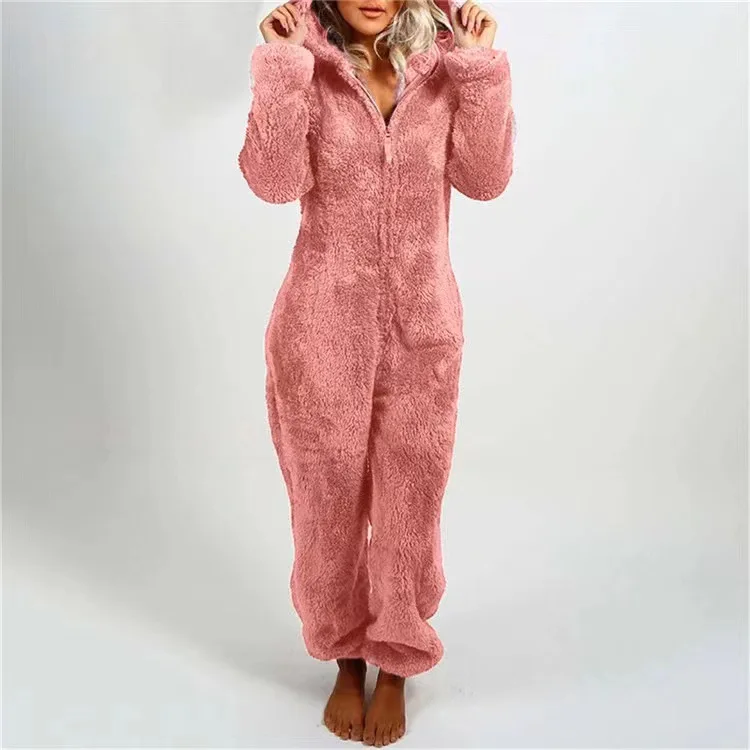 thumbnail image 1 of Onesies-ropa de dormir de forro polar para mujer, conjuntos de pijamas de talla grande para adultos, pijamas cálidos para mujeres, S-5XL de invierno, 2022, 1 of 6