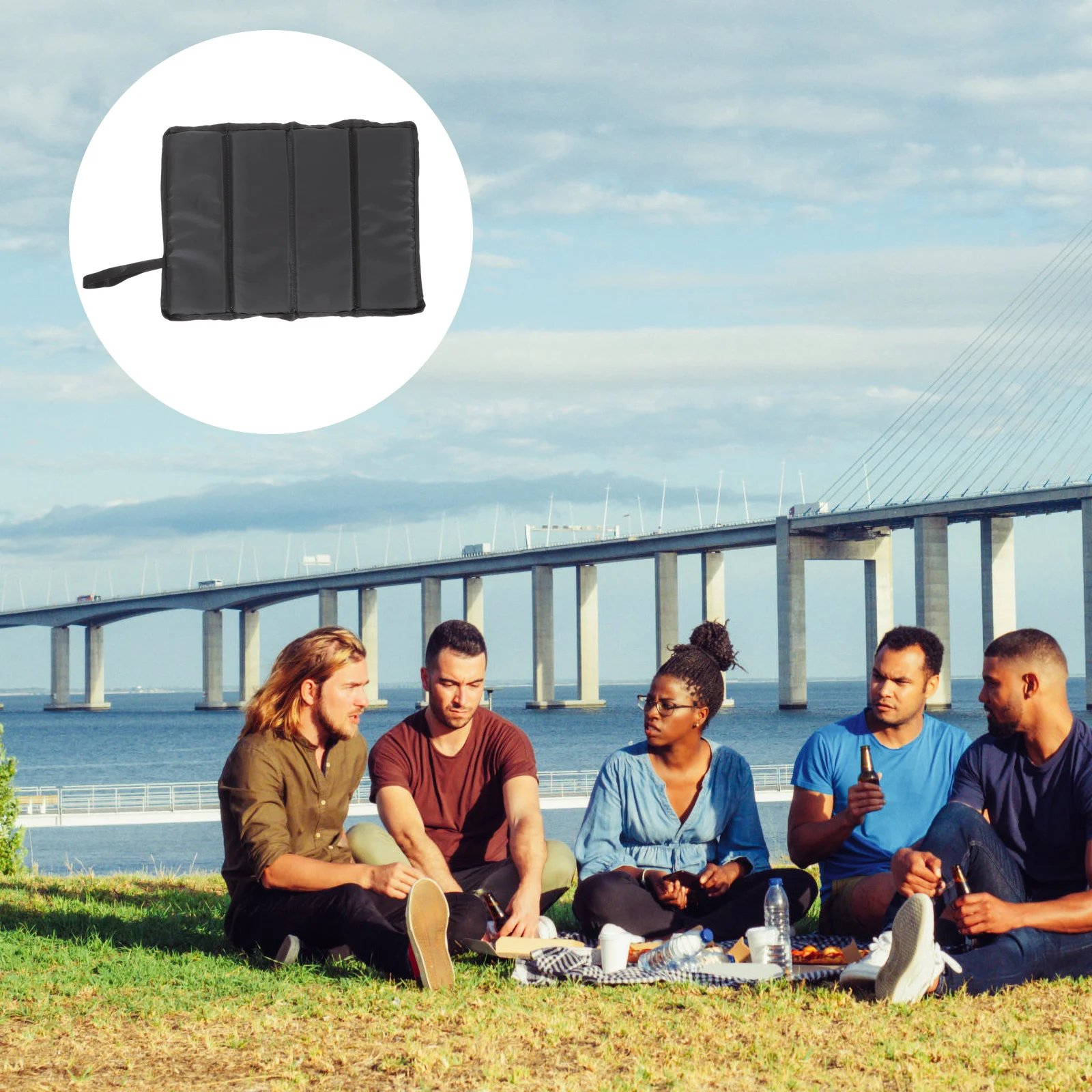 

Outdoor Cushion Camping Sit Pad Portable Sitting Oxford Cloth Picnic Folding Mat