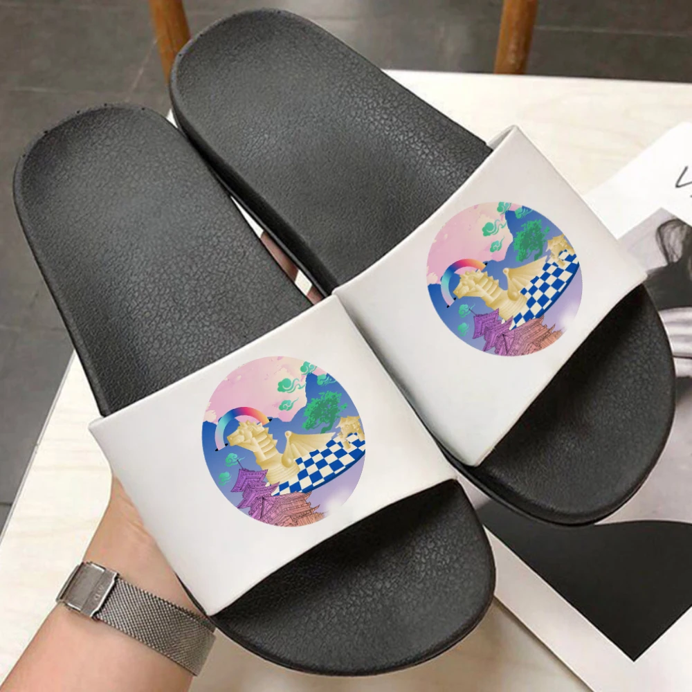 

Outer Space Cute Pattern Women Slipper interstellar Women Slippers Thick Bottom Floor Flat Home Shoes Bathroom Sandal Women Shoe