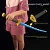 Real Size Bleach Stretchable Katana Gravity Knife Kurosaki Ichigo Sword Cos Prop Anime Ninja Knife Retractable Sword Weapon Toy 6
