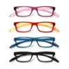 TUREZING Rectangular Reading Glasses for Women Soft Temples Hanging Neck Design Comfortable HD Clear Lens Prescription Eyewear 1