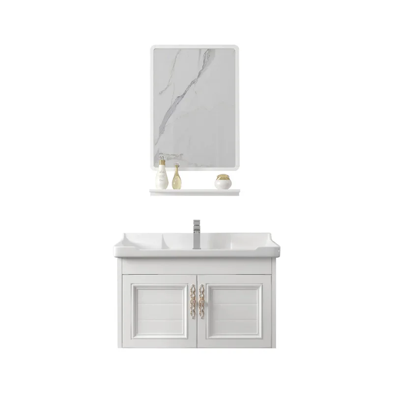 

Combination of balcony bathroom wall mounted washbasin cabinets