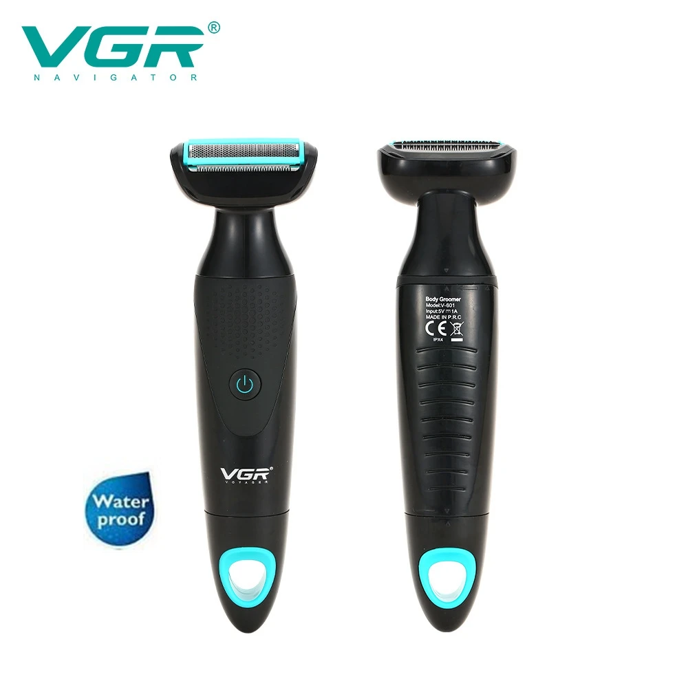 Pubic Hair Shaver VGR Male Intim Shave Intimate Shaving Men's Underhair Chest Arm Groin Area Haircuts Epilator IPX4 Intime Rasor 6