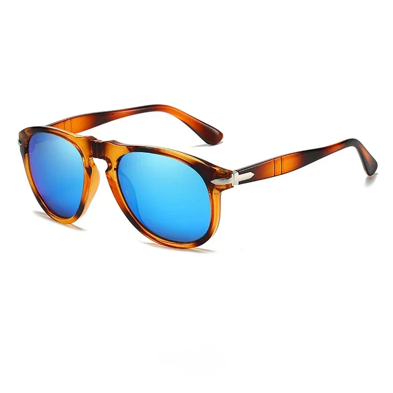 TAC-Lunettes de soleil pilote polarisées UV400 pour hommes et femmes, lunettes de sport miroir, design de marque vintage, lunettes de luxe avec charnière en métal