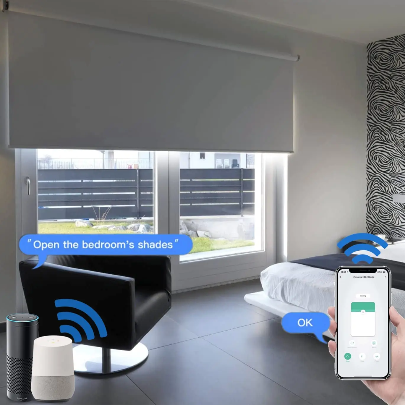 BlindsmartMotorizedRollerShadesWorkswithHomeKitBlindsCordless