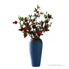 High Grade Ceramic Vase, Flower Arrangement, Frosted, Blue, Living Room, Bedroom, Dining Room, Study Room, Table Top Decor, 1Pc 5