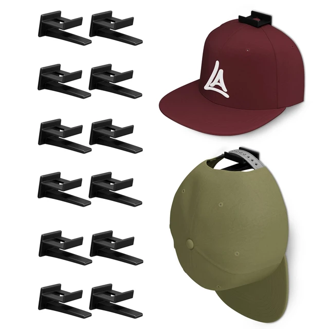 Hat Rack for Baseball Caps Adhesive Hat Hooks for Wall Cap Hanger Storage  Cap Organizer No Drilling Hat Holder for Door Closet - AliExpress