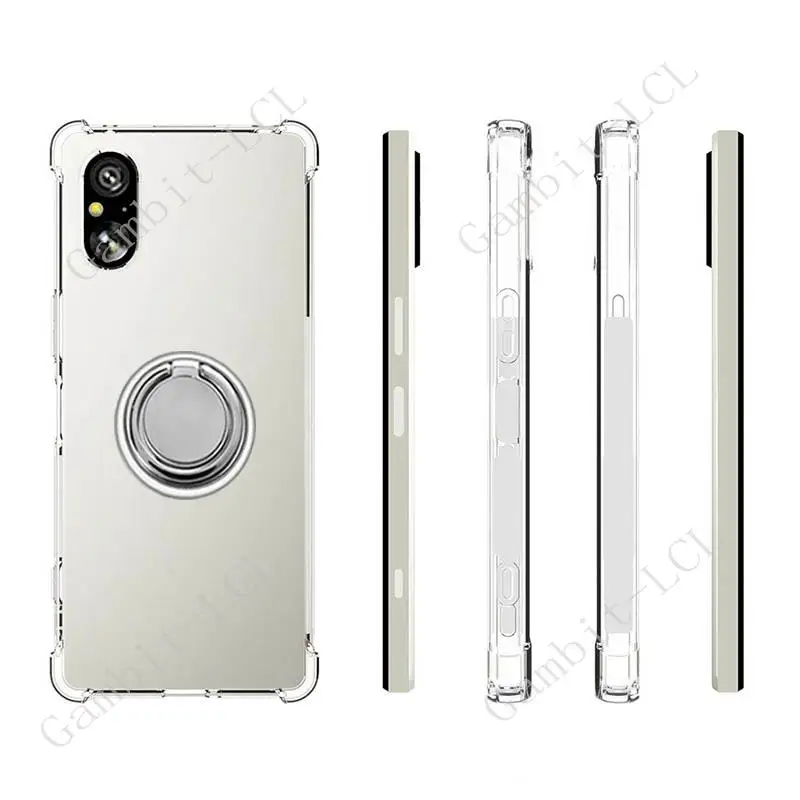Versatile Ring Holder Phone Case - Durable TPU Soft Silicone Cover