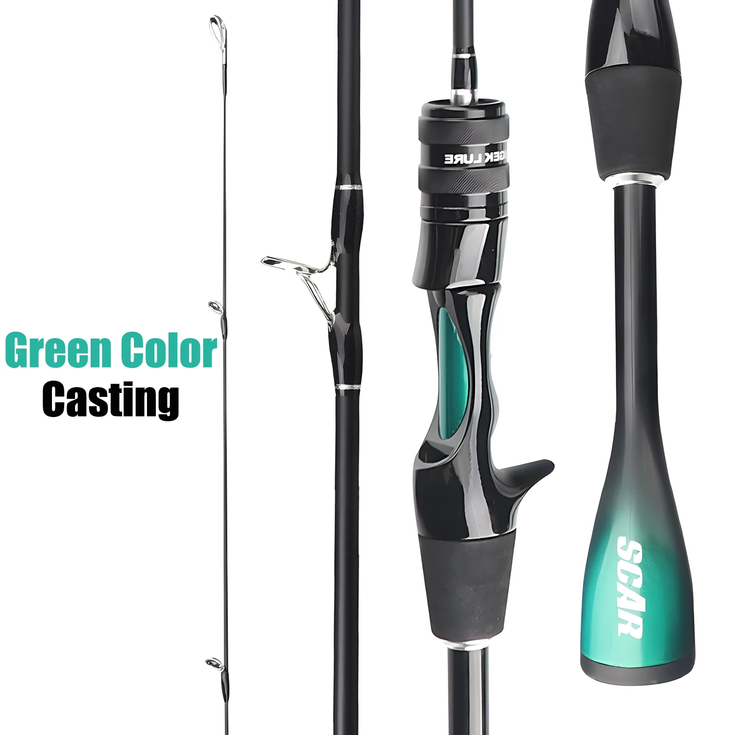Canne ultra légère carbone 1.68-1.8m pour truite carpe black bass - canne spinning casting petits leurres