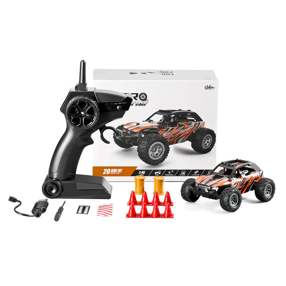 Mini RC Car, Off Road Monster Truck, 1:32 Scale Toy Car, Rechargeable  Remote Control Car, High Speed 2WD Electric Vehicle with 2.4 GHz Radio