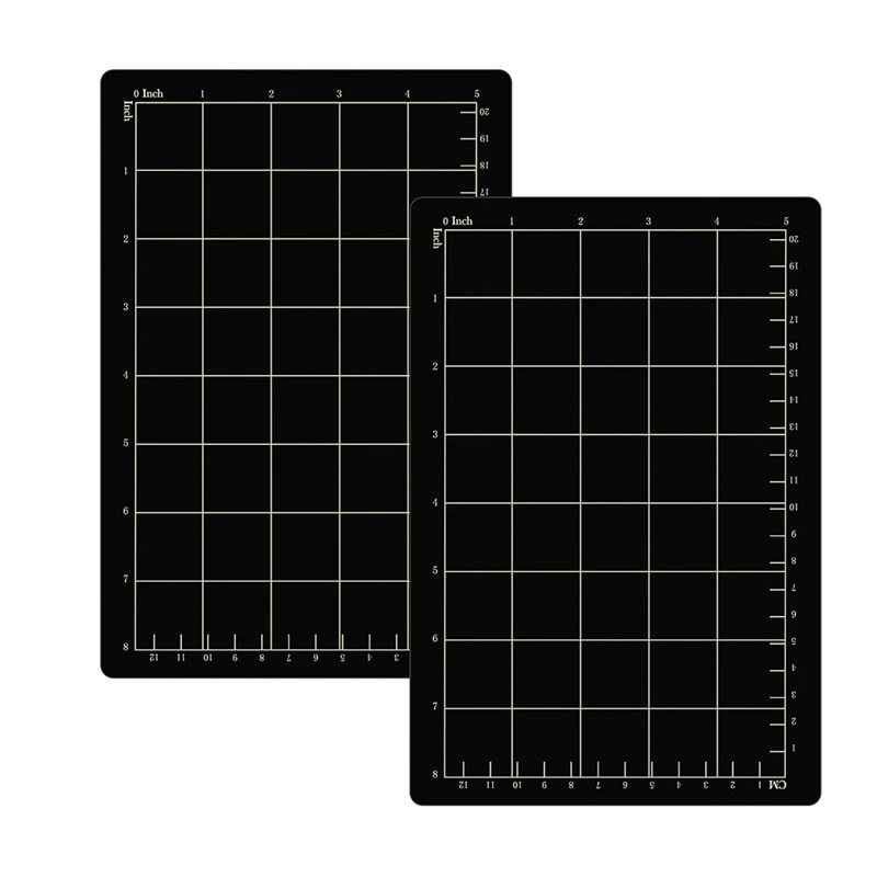 GEGE 2Pcs 9X6 Inch Magnetic Cutting Mat Grid Magnetic Spacers Embossing Machine Die Mat Cutting Spacers