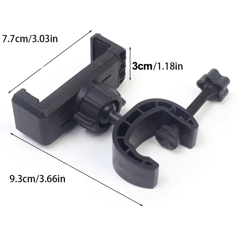 Universal 360° Rotating Phone Tripod Stand with Mic Holder for Live Streaming and Video Recording