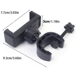 Universal 360° Rotating Phone Tripod Stand with Mic Holder for Live Streaming and Video Recording (Black)