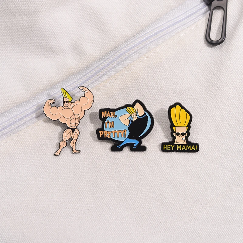 Cartoon Anime Charakter Emaille Pins Lustige Coole Rolle Metall Broschen Zubehör Rucksack Hut Revers Abzeichen Geschenk für Kinder Freunde – Detail 5
