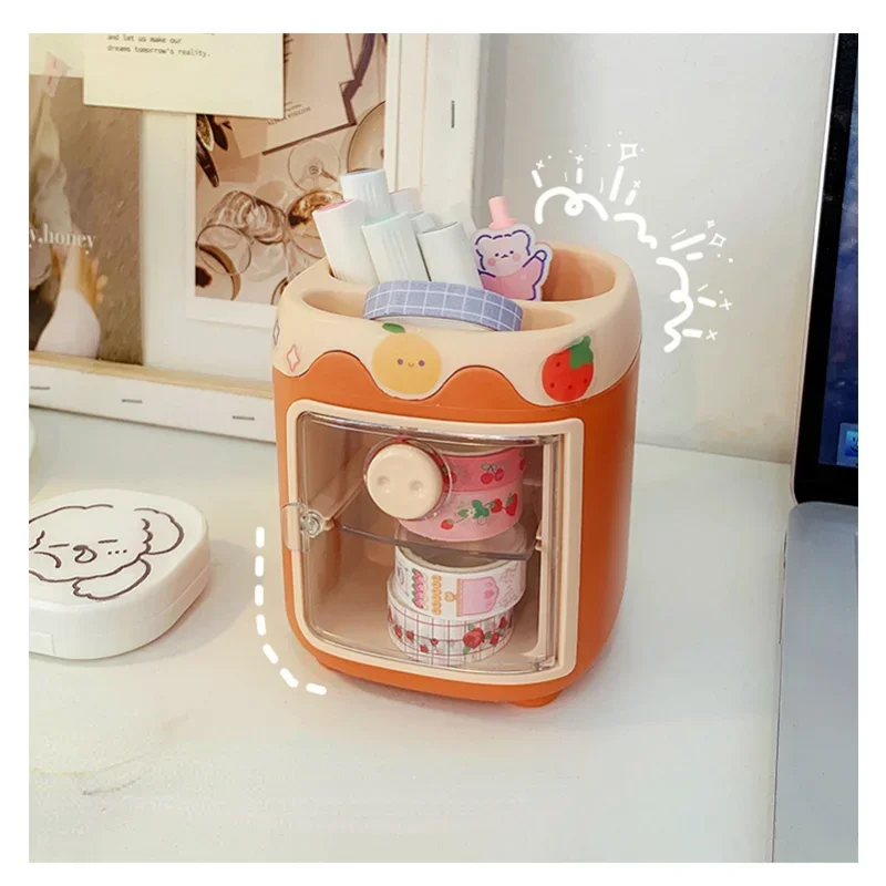 사무실 보관함 책상 다기능 연필꽂이 학용품 책상 정리함 문구류, 귀엽고 창의적인 패션