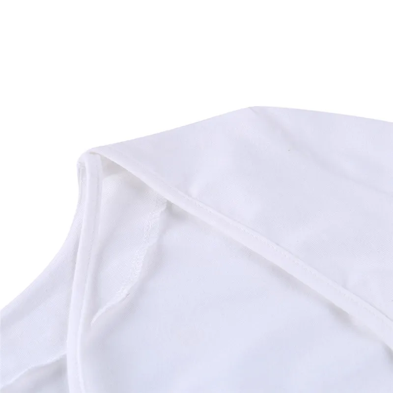 Womens Crop Tops Cute Summer Bandage Round Neck Basic Tees Slim Fit Trendy White Short Sleeve Backless T Shirts for Teen Girls - Image 5