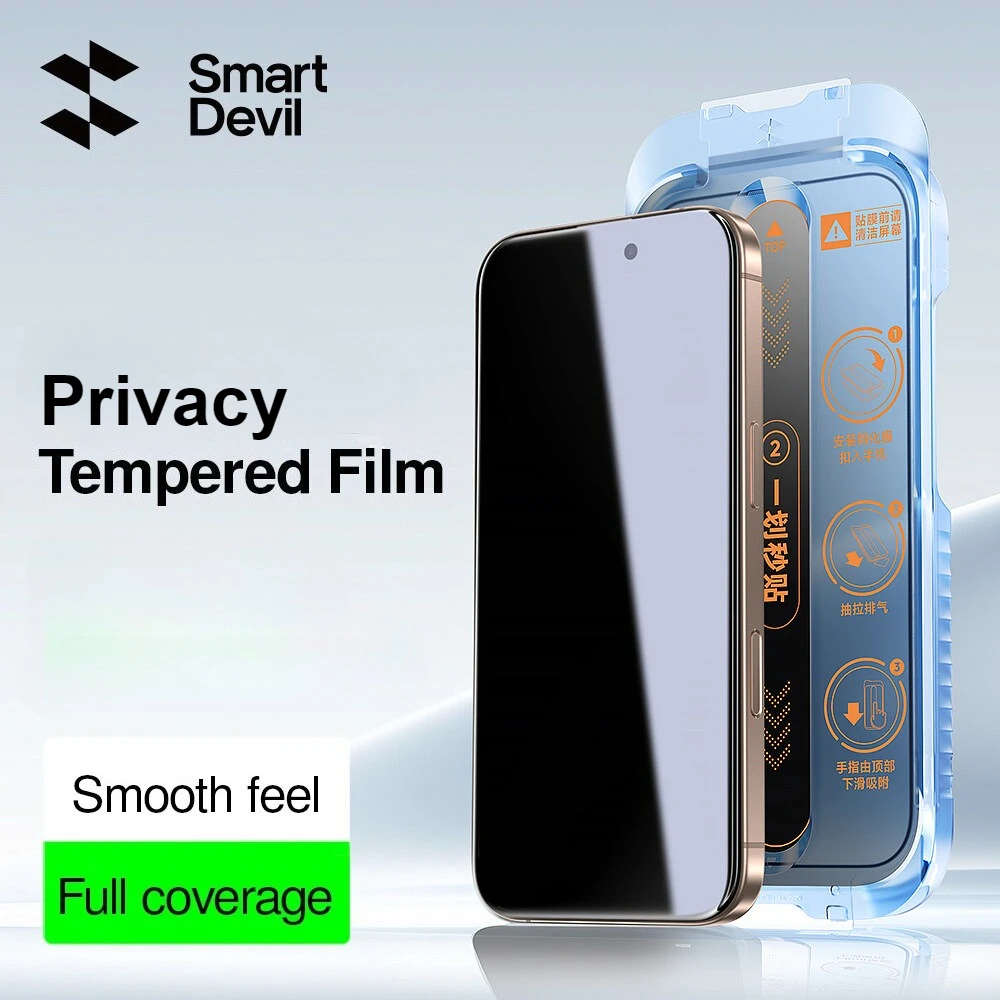 Privacy Screen Protector with Anti-Peeping and Auto-Dust Removal Features