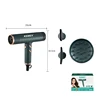 Kemei Professional Ionic Hair Dryer Powerful 1500W Fast Drying Low Noise Blow Dryer 2 Concentrator Nozzle 1 Diffuser Attachments 6