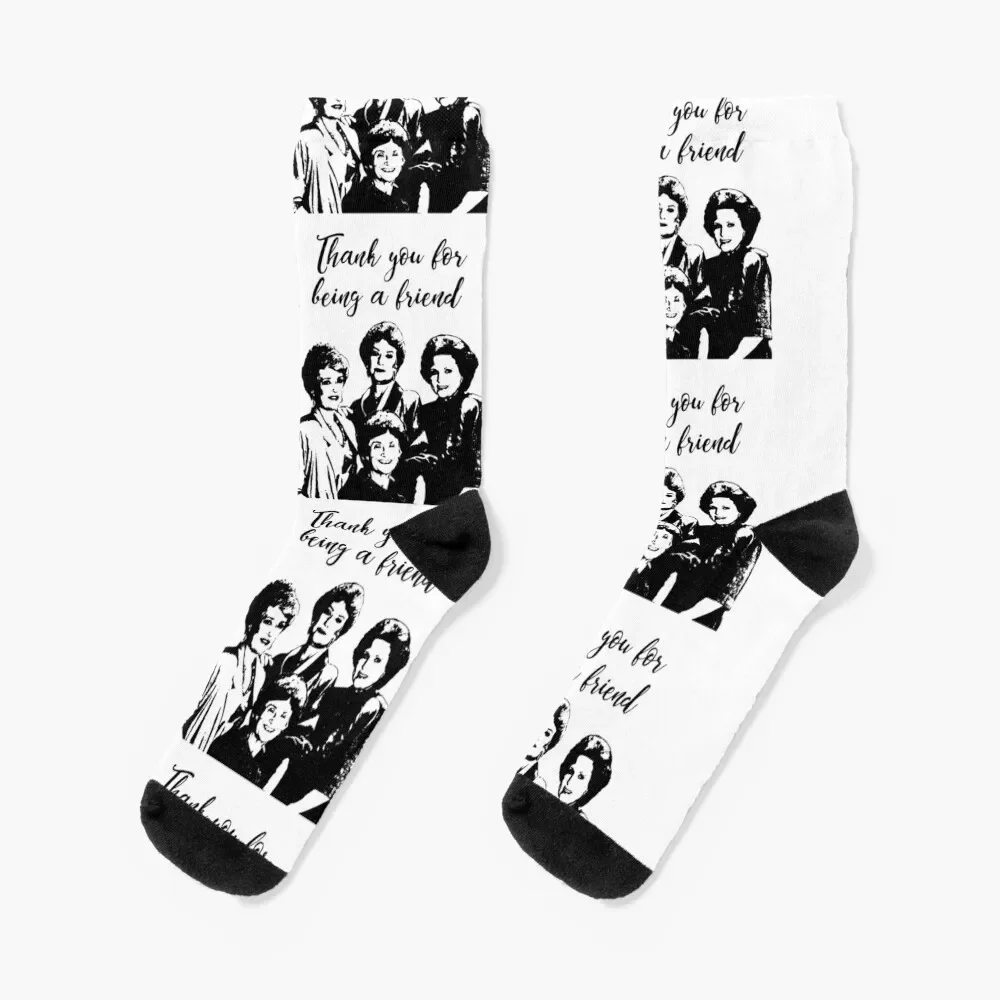 thanks you for being a friend-golden girls Socks sports stockings short Socks Woman Men's