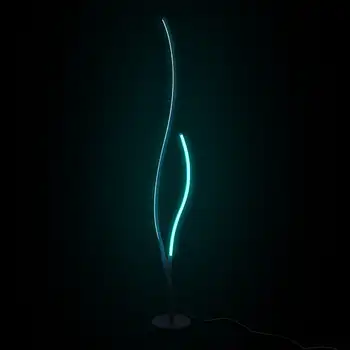 RGB Spiral Floor Lamp, Dimmable LED Floor Lamp with RGBW, Ultra Bright with Remote Reading Lamp for Living Room Bedroom Office 4