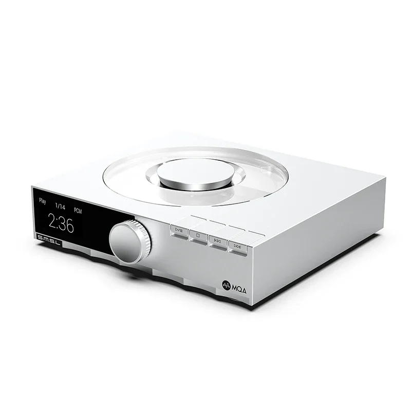 SMSL PL200T CD Player MQA CD Transport Clock Input P.A.S.S. System Optical / Coaxial / AES I2S Output