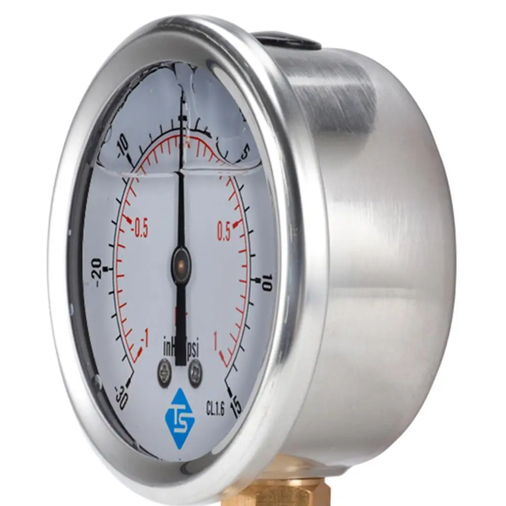 

Vacuum Gauge 68mm -1 0 Bar -30 Hg - Male Bottom Connectio E