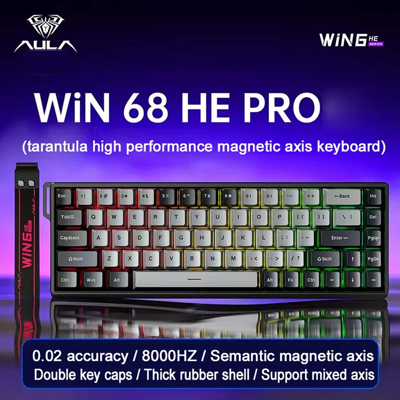 AULA Win60/68 HE PRO Magnetic Switch Mechanical Keyboard 8K RGB