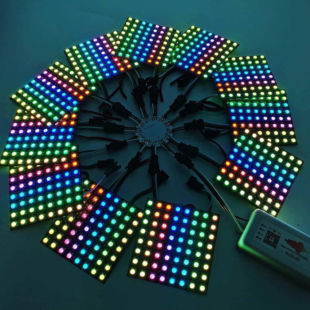 WS2812 WS2811 SK6812 11/12/13 Channels Firework Light Module Individually Addressable 3PIN Round Panel For Home Party Decor led light led modules led module led panel light