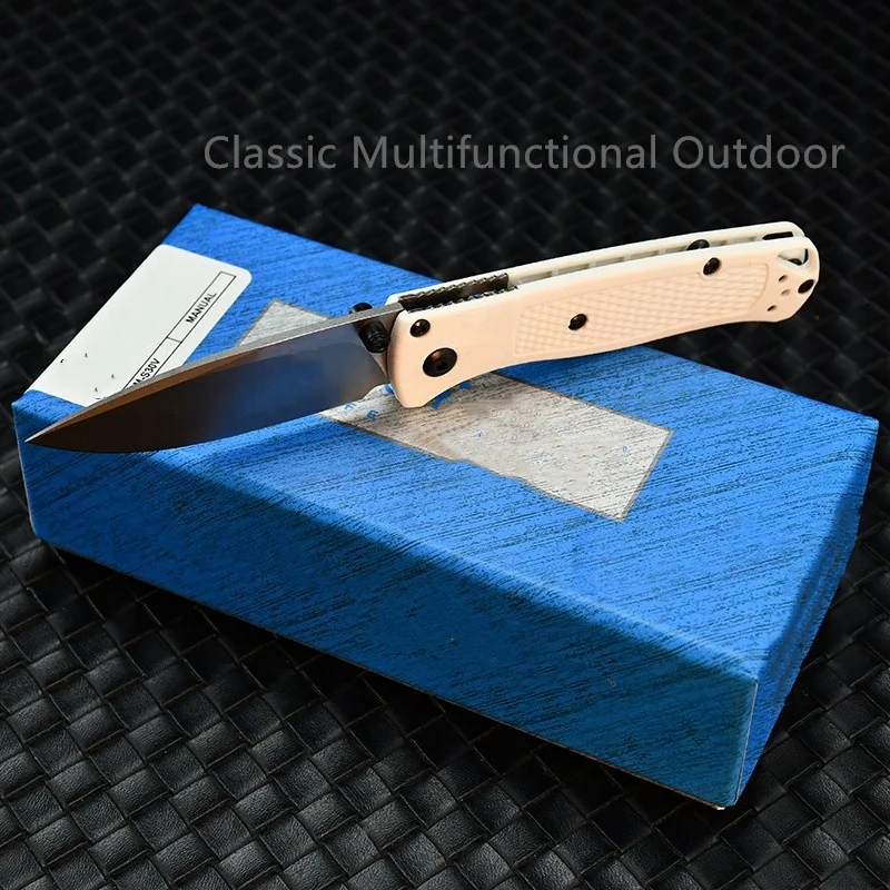 Description Picture 5 of itemMini BM 533 Bugout Folding Knife Nylon Fiber Handle Pocket Knives Outdoor Fishing Safety Knives Self Defense Tool Easy To Carry