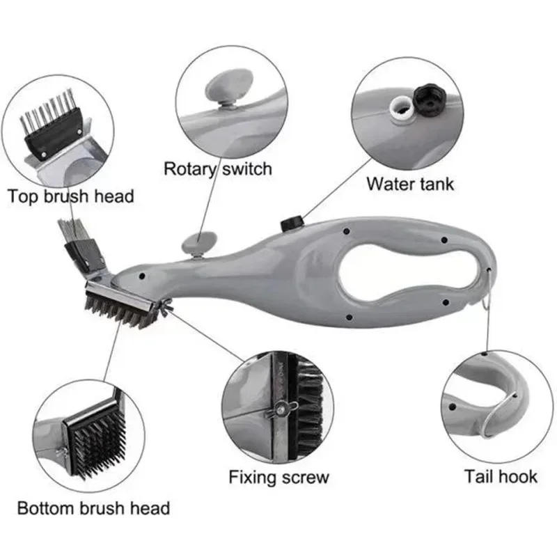 Barbecue Grill Water Spray Cleaner Brush BBQ Grill Cleaning Brush Accessories Cooking Kitchen Tool Outdoor Wire BBQ barbecue cleaning tools grill brush cleaning brushes