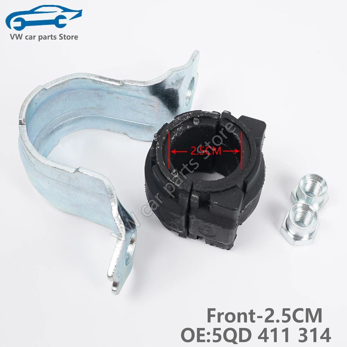 Front stabilizer bar sleeve apply to Golf 7 Mk7 Passat b8l Tiguan MK2 Octavia Superb Touran L stabilizer bar rubber sleeve open 5QD 411 314