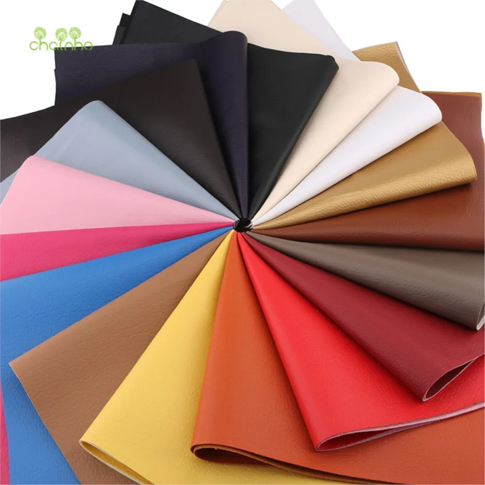 

Chainho,PU Artificial Synthetic Leather Fabric,Lychee Pattern,Wear-Resistant,Soft,Solid Color,DIY Quilting & Sewing Material