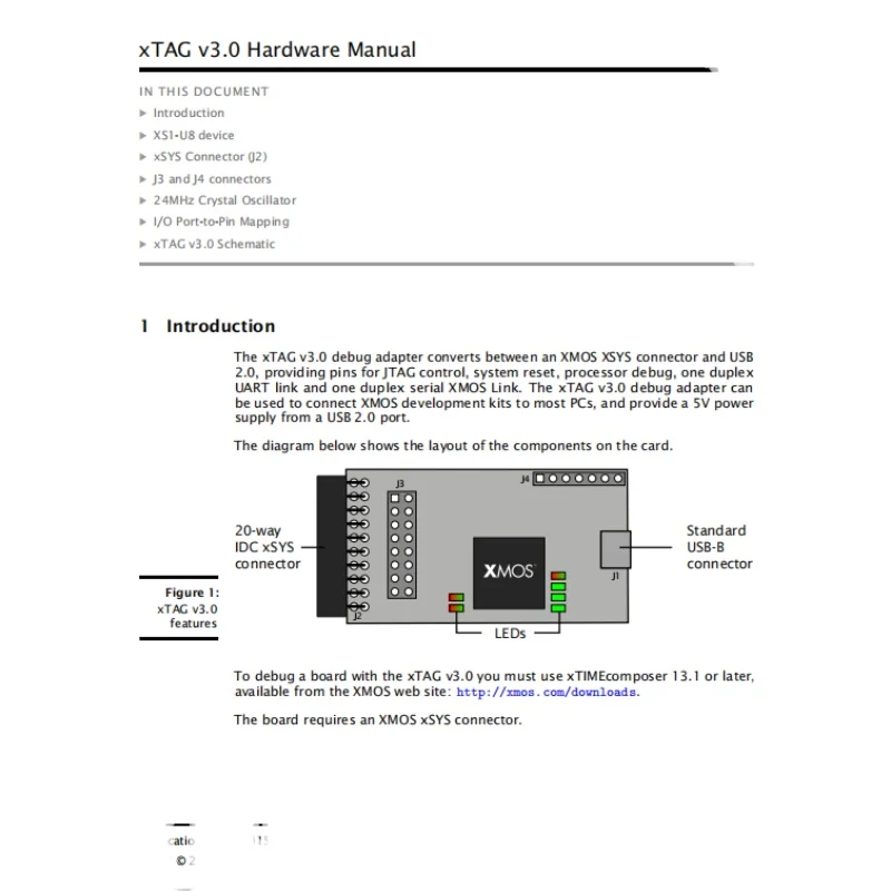 Queimador de Adaptador de Depuração Xmos Xtag3 663180 Downloader - Imagem 2