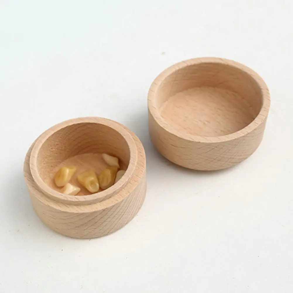 Wood Tooth Box Organizer Milk Teeth Storage Box Children Tooth Collection Box Lost Tooth Keepsake Storage Saver Container Boxes 5