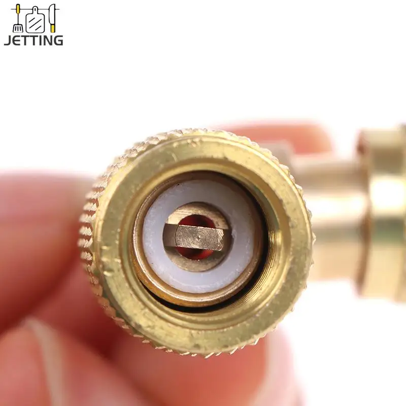 Copper Refrigerant Exhaust Valve Quick Air Exclusion Valve Release Gauge Pressure Fitting Adapter