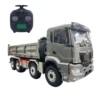 RC Truck 1/14 8x8 RC Hydraulic Dump Truck RTR Metal Cab Radio Control with Light Sound System Remote Control Car Model Boy Toy 1