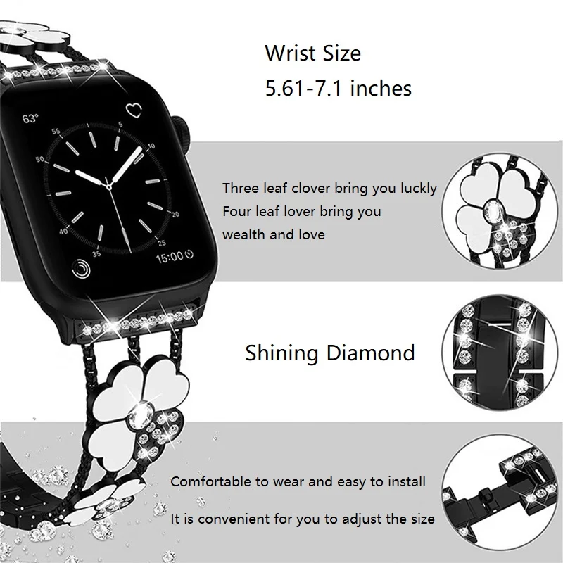 

Браслет из нержавеющей стали для Apple Watch Series 7 6 5 4 SE 3 2 1