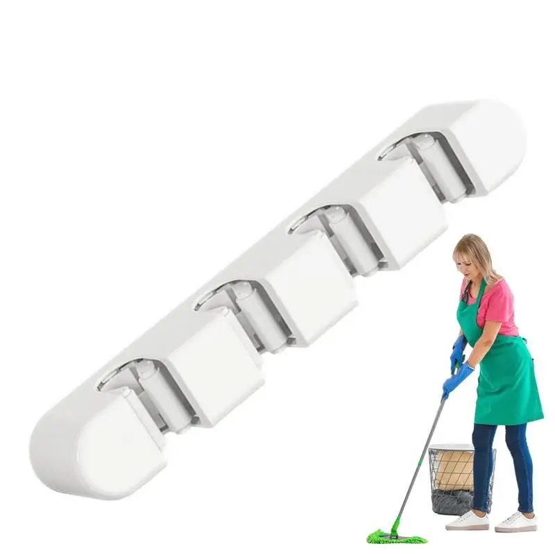 

Handy Heavy Duty Broom Holder Clip Mop Organizer Wall Mount Hook Storage Space Saving Multifunctional Hanger Wall Mount