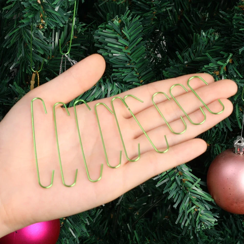 Christmas Tree Ornament Hooks Stainless Steel Hanging Hook Drop Ornaments  Holder Xmas Ball Pendant Navidad New Year Party Decor - AliExpress, image size:1000x1000