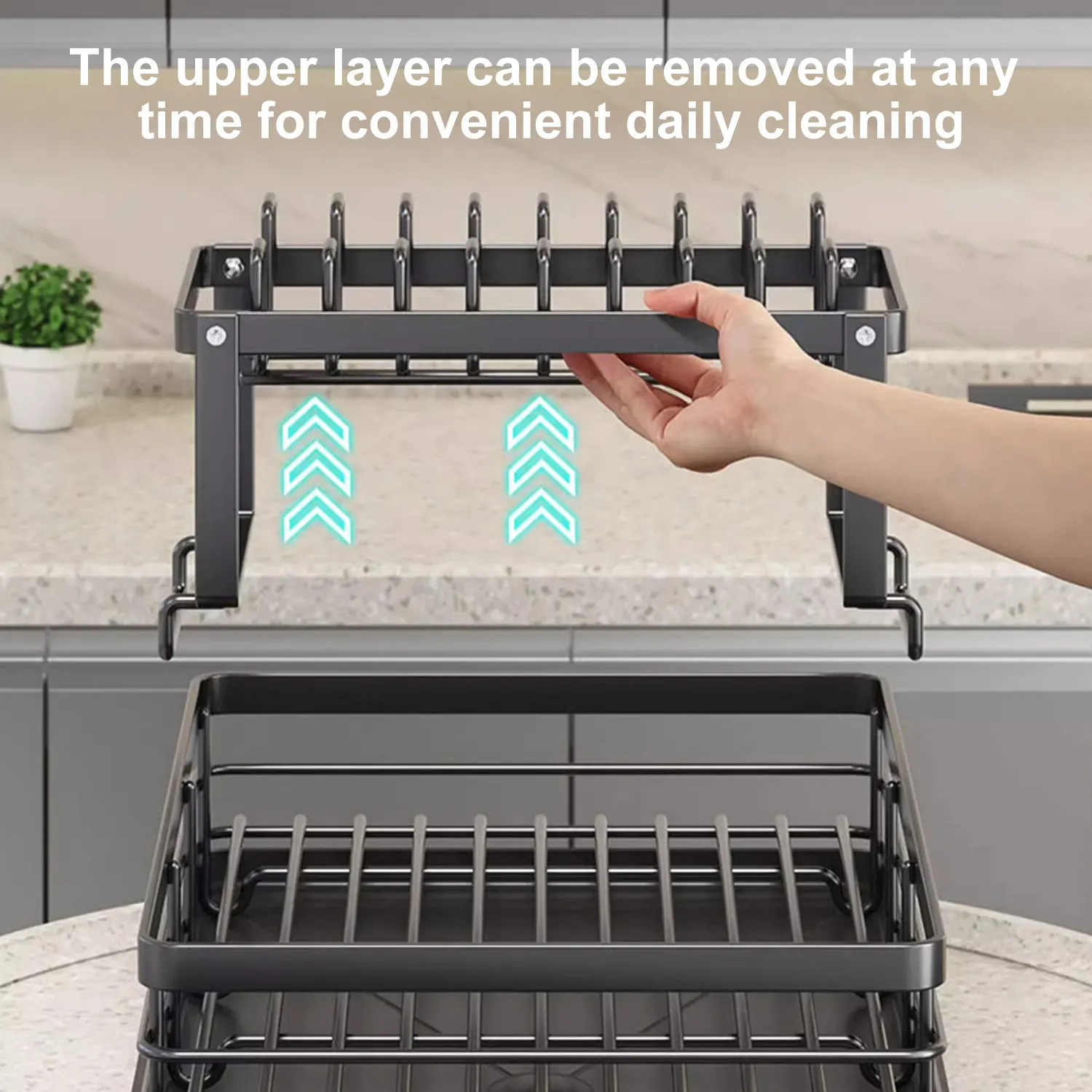 Household Multifunctional Bowl Rack Stainless Steel Shelf Storage Drain Rack Tableware Storage Box Cupboard Kitchen Dish Rack 2