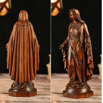 Vintage Mahogany Religious Decor 1