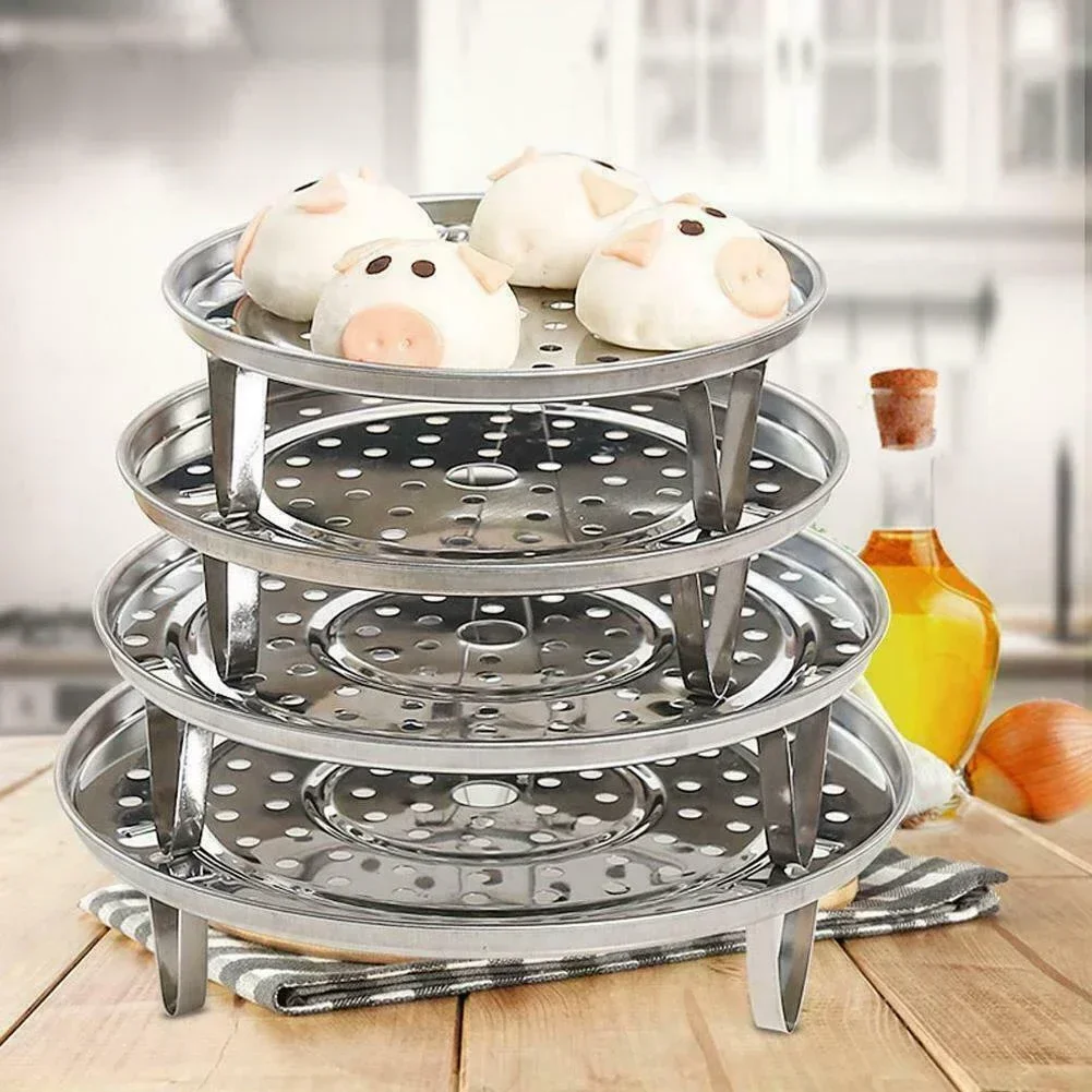 Steamer Rack steamer rack 18-30CM Stainless Steel For Stock Pots Steaming Tray Stand Cook Ware Tool Bread Tray Kitchenware Cooking Tools