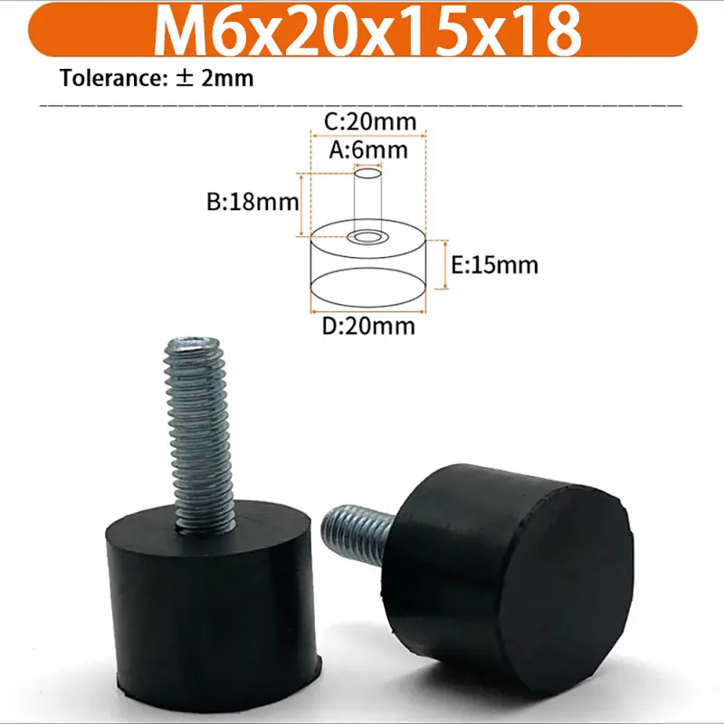 M6 M8 M10 Rubber Adjustable Feet Pad Feet Pad With Screw Table Chair Balck Leveling Foot Pad Furniture Leg Anti-shock Protection - Image 11
