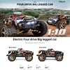 Wltoys 104018 104016 1:10 RC Car 4WD With Led Lights 55KM/H Remote Control Car 3660 Brushless Motor Off-Road Monster Truck 3