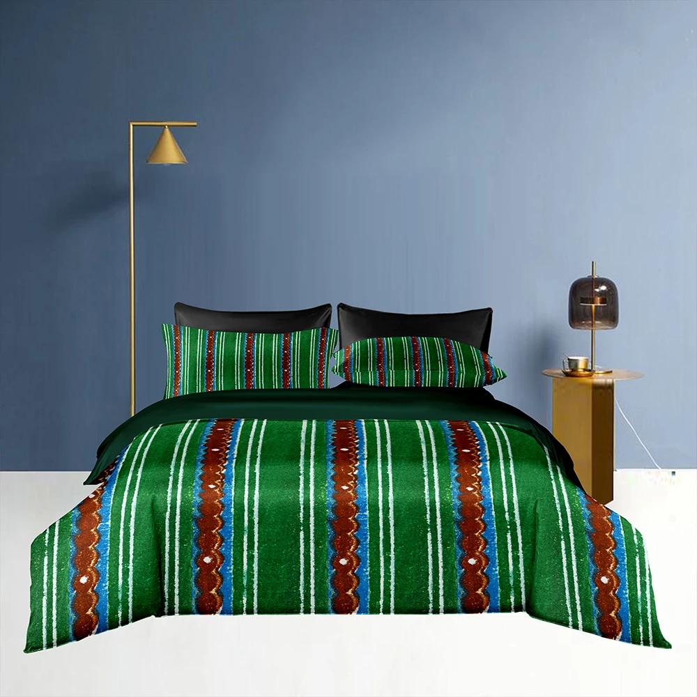 Роскошный комплект постельного белья из 2-3 предметов пододеяльник с белыми и