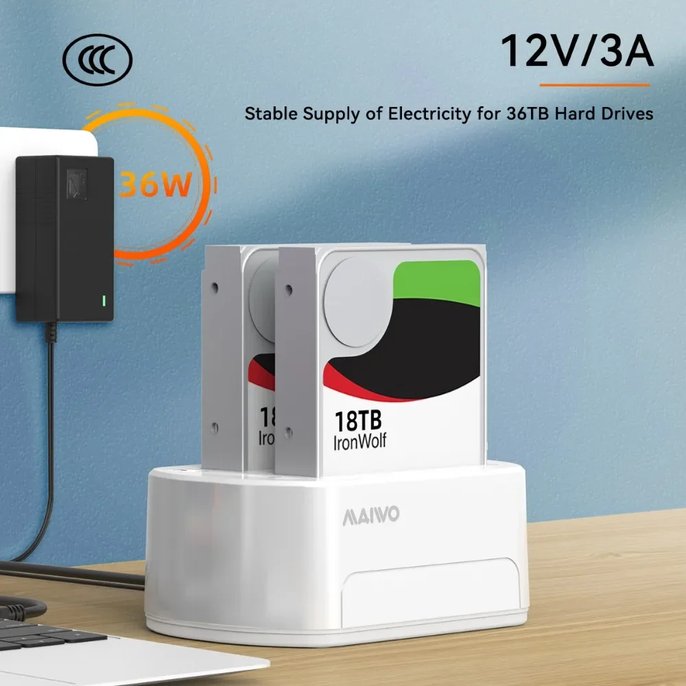 MAIWO HDD Docking Station SATA to USB 3.0 Adapter for 2.5 3.5 SSD Disk Case HDD Box Dock Hard Drive Enclosure Docking Station