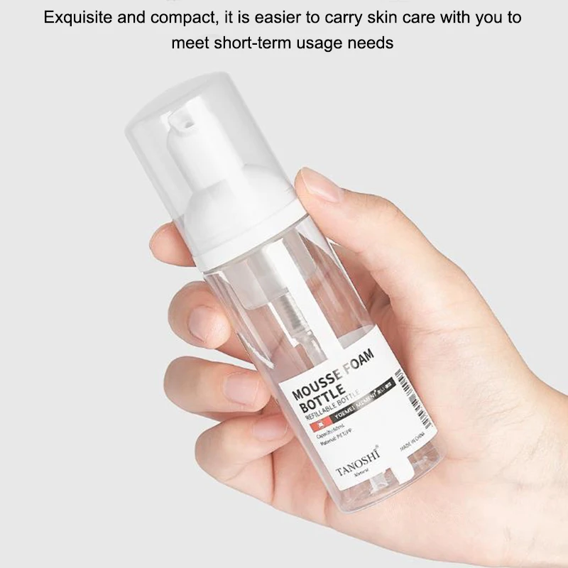 Compact Refillable Foam Dispenser for Hand Soap and Cleansers