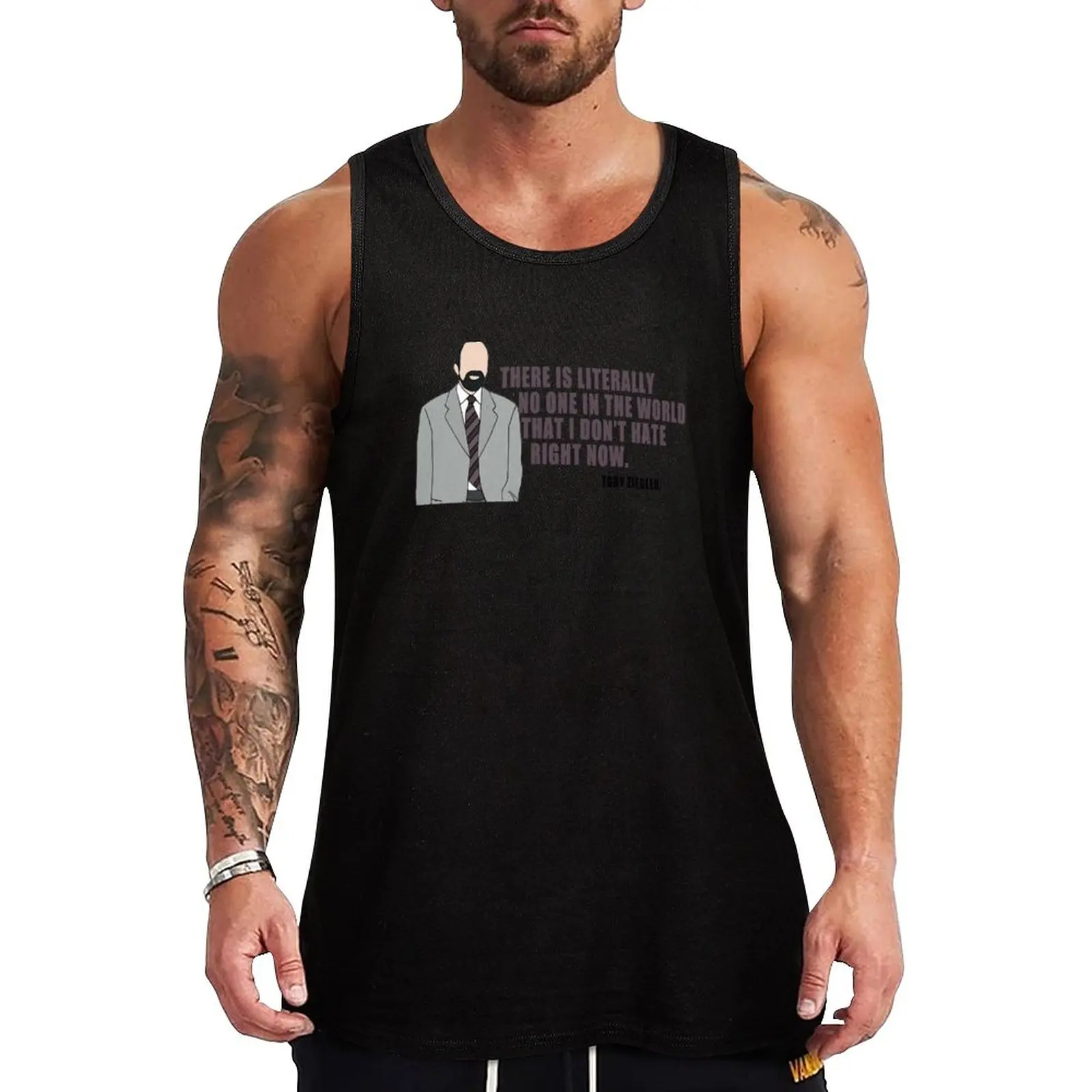 

New toby ziegler Tank Top sleeveless t-shirts for men Vests Men's gym t-shirts summer Men's tops